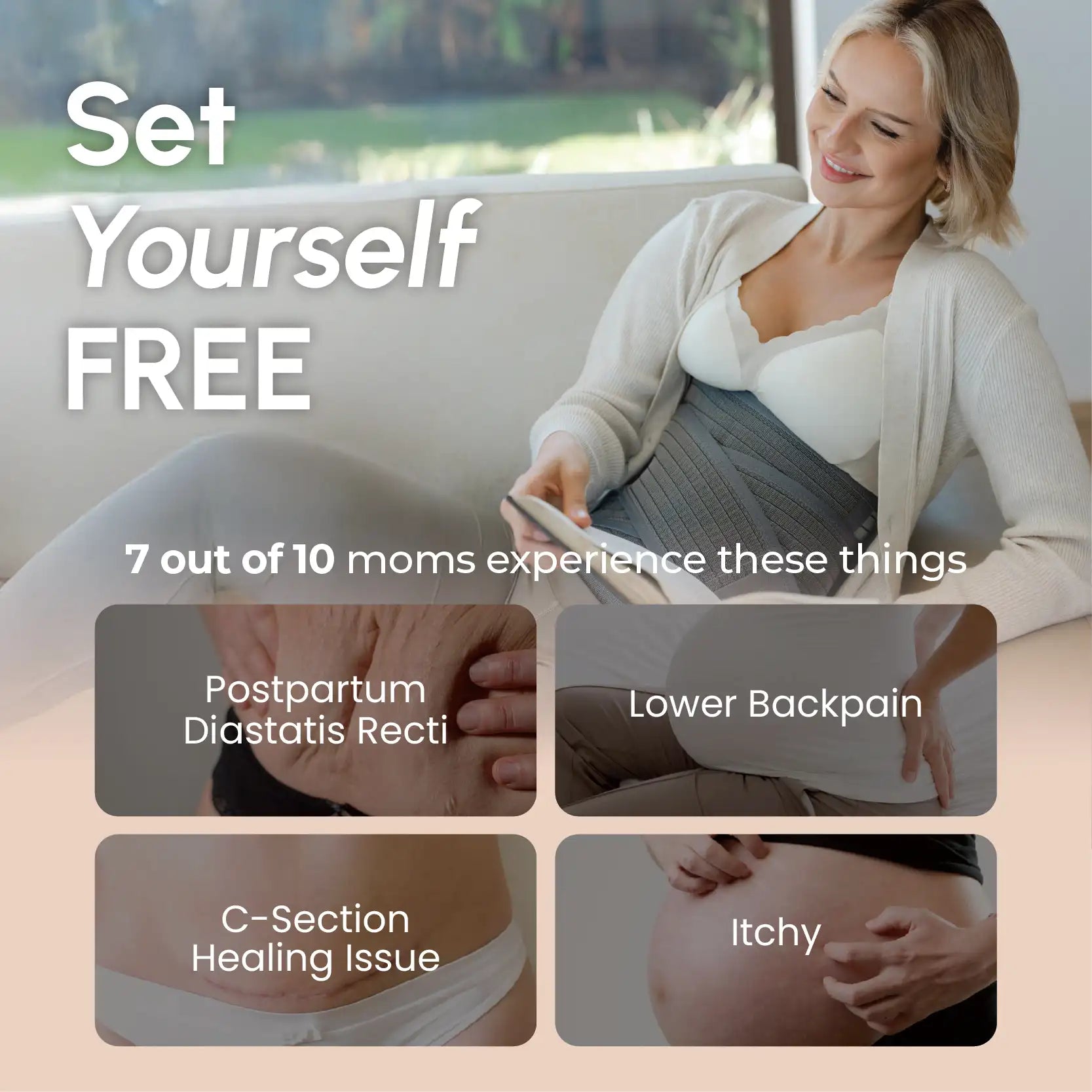 CoolWeave Bamboo Postpartum Corset