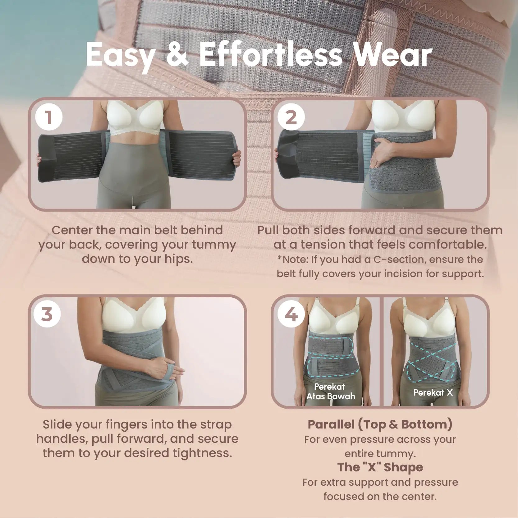 CoolWeave Bamboo Postpartum Corset